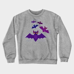 Halloween Black Bats Crewneck Sweatshirt